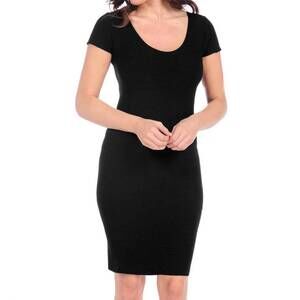NEW TEES BY TINA bandage mini dress in black